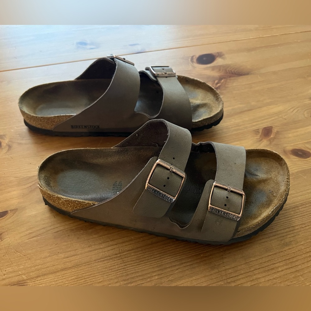 Birkenstock Arizona Unisex Size 44 Eu Men’s 10-10.5 US Brown Birko-flor Sandals